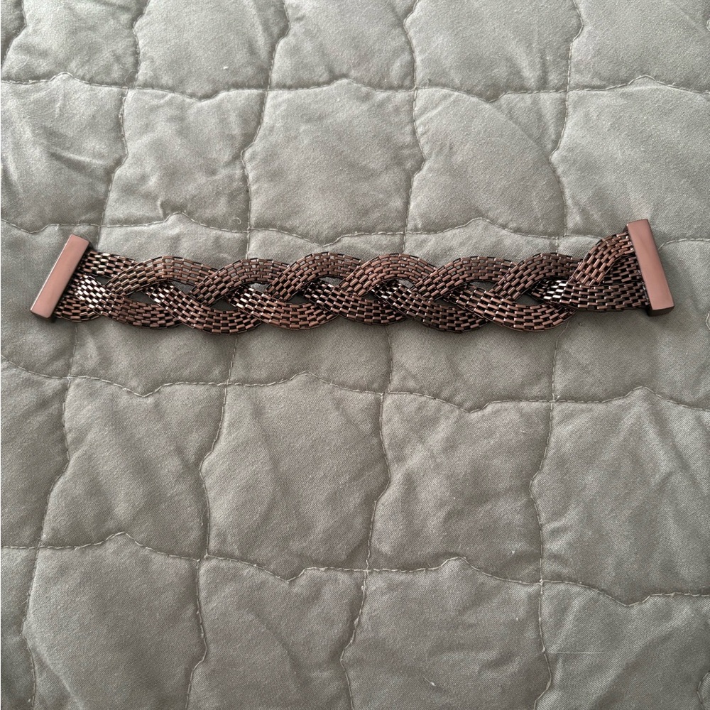Braided Brown Mesh Bracelet